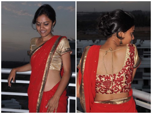 Golden Border with Embroidered back