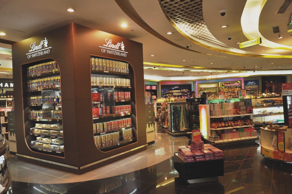 Chocolate area at Departure main shop