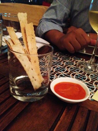 Lavosh with Spicy Tomato Dip