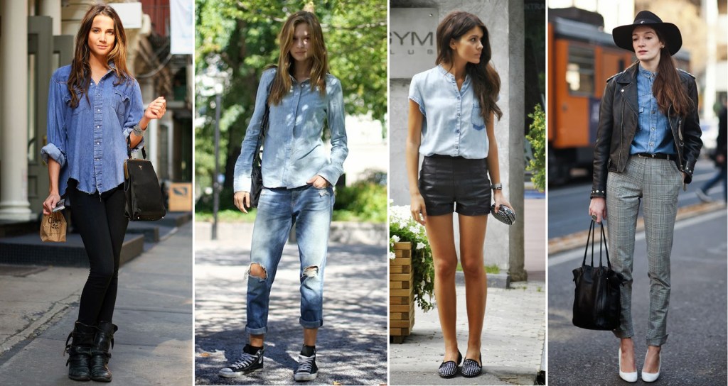 Denim Shirt Styling - zimbio.com