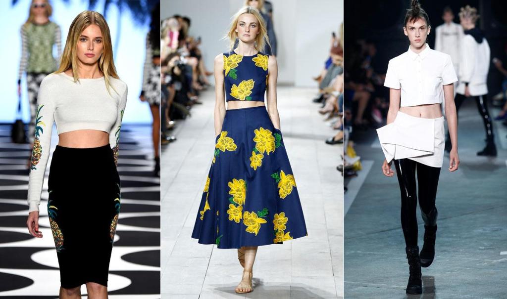 Crop Tops - New York Fashion Week 2015